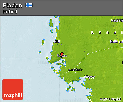 Physical Map of Fladan