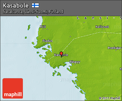 Physical Map of Kasaböle