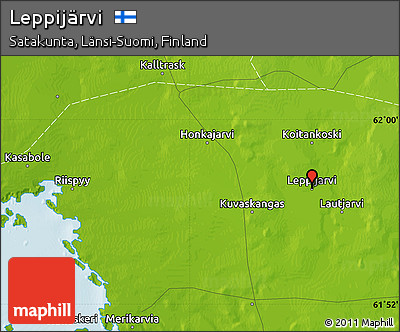 Physical Map of Leppijärvi