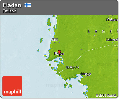 Physical Map of Fladan