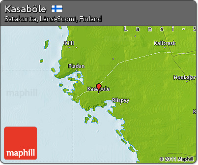 Physical Map of Kasaböle