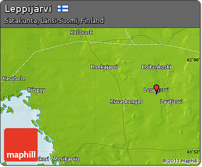 Physical Map of Leppijärvi