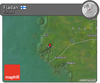 Satellite Map of Fladan