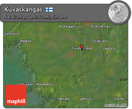 Satellite Map of Kuvaskangas