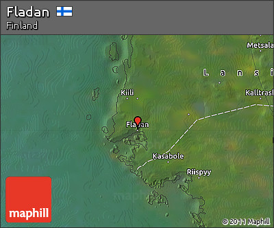 Satellite Map of Fladan