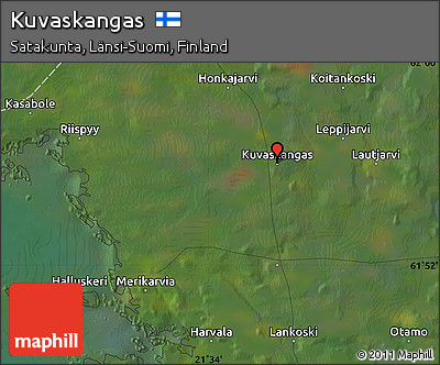 Satellite Map of Kuvaskangas