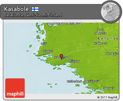 Physical Panoramic Map of Kasaböle