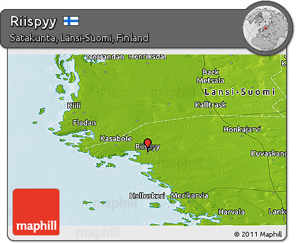 Physical Panoramic Map of Riispyy