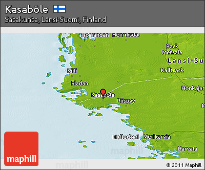 Physical Panoramic Map of Kasaböle