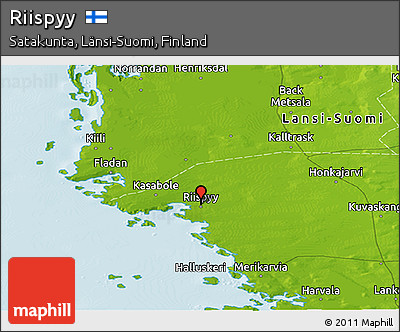 Physical Panoramic Map of Riispyy
