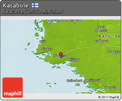 Physical Panoramic Map of Kasaböle