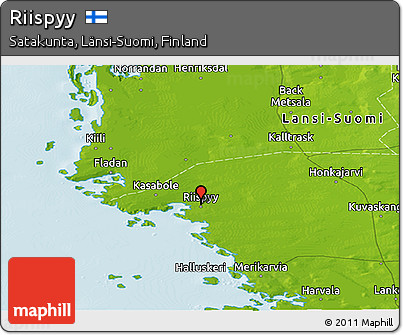 Physical Panoramic Map of Riispyy