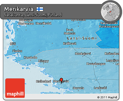 Political Panoramic Map of Merikarvia