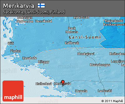 Political Panoramic Map of Merikarvia