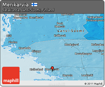 Political Panoramic Map of Merikarvia