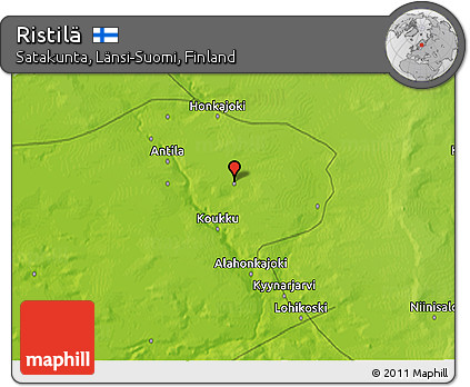 Physical 3D Map of Ristilä