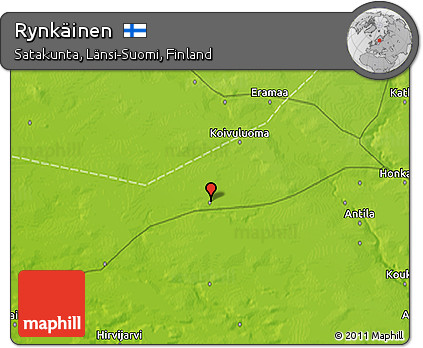 Physical 3D Map of Rynkäinen