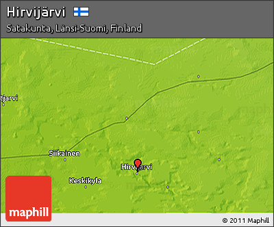 Physical 3D Map of Hirvijärvi
