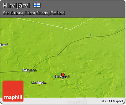 Physical 3D Map of Hirvijärvi