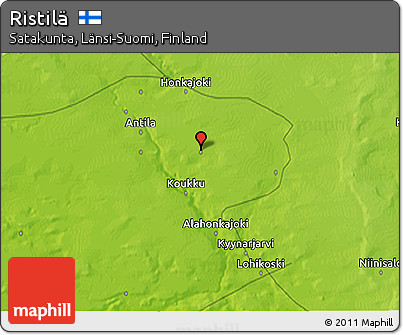 Physical 3D Map of Ristilä