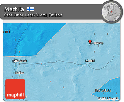 Political 3D Map of Mattila