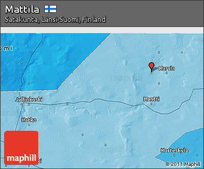 Political 3D Map of Mattila
