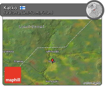 Satellite 3D Map of Katko