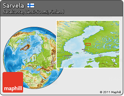 Physical Location Map of Sarvela