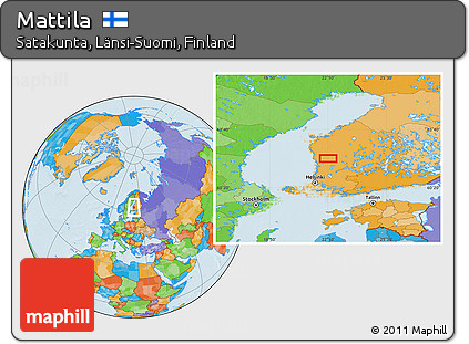 Political Location Map of Mattila