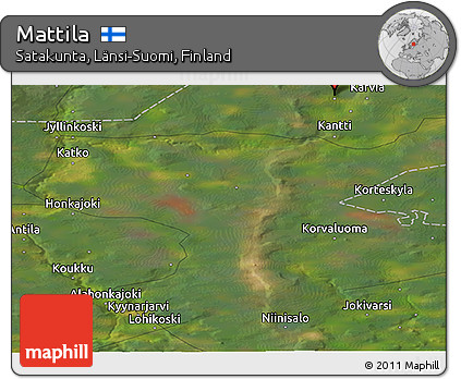 Satellite Panoramic Map of Mattila