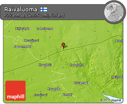 Physical 3D Map of Raivaluoma