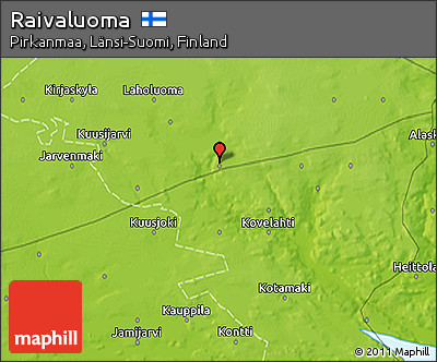 Physical 3D Map of Raivaluoma