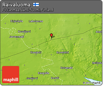Physical 3D Map of Raivaluoma