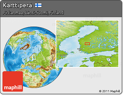 Physical Location Map of Karttiperä