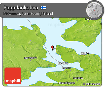 Physical 3D Map of Pappilankulma