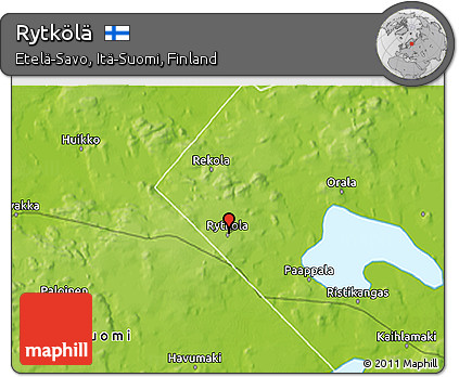 Physical 3D Map of Rytkölä