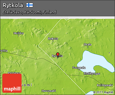 Physical 3D Map of Rytkölä