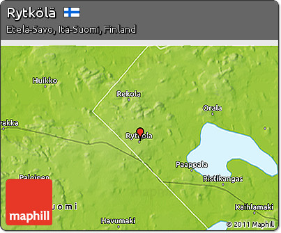 Physical 3D Map of Rytkölä