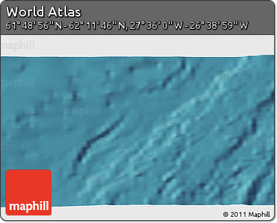 Satellite 3D Map of the Area around 62° 0' 21" N, 27° 7' 30" W