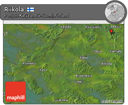 Satellite 3D Map of Riikola