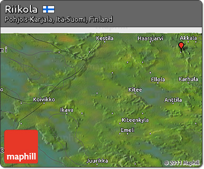 Satellite 3D Map of Riikola