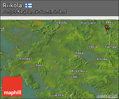 Satellite 3D Map of Riikola