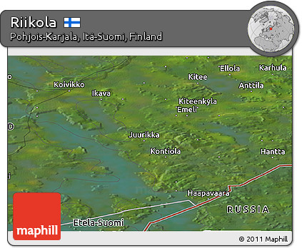 Satellite Panoramic Map of Riikola