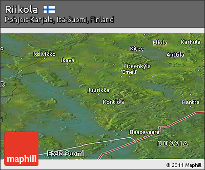 Satellite Panoramic Map of Riikola