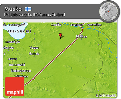 Physical 3D Map of Musko