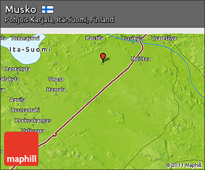 Physical 3D Map of Musko