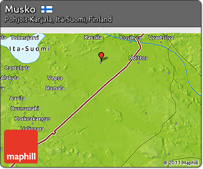 Physical 3D Map of Musko