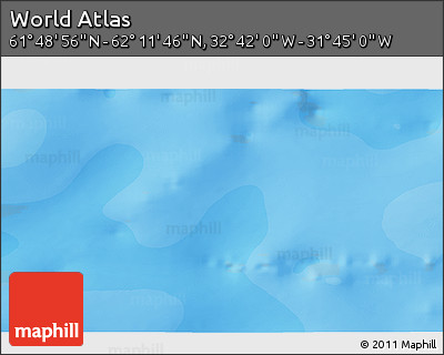 Political 3D Map of the Area around 62° 0' 21" N, 32° 13' 30" W