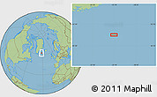 Savanna Style Location Map of the area around 62° 0' 21" N, 32° 13' 30" W