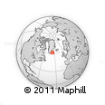 Outline Map of the Area around 62° 0' 21" N, 36° 28' 30" W, rectangular outline